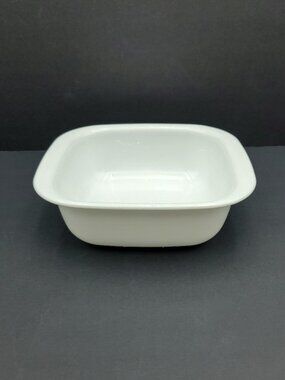 Corningware SimplyLite 1.5 Qt Casserole Baking Dish White Glass Bakeware